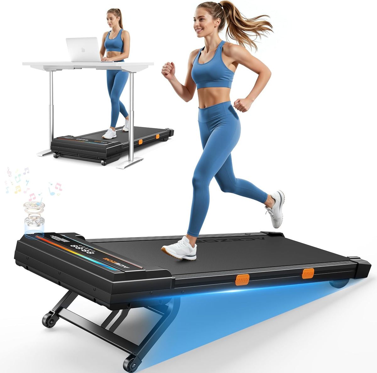 Acezoe Under-Desk Walking Treadmill – S40-4 and S40-BO