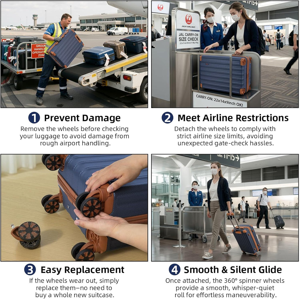 Cobens HLG-5PCS-PorscheBlue Luggage Set – 5 Piece Sets (20/24/28/DB/TB), Blue – Blue / 5 Piece Sets (20/24/28/DB/TB) – product detail