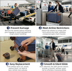 Cobens HLG-5PCS-PorscheBlue Luggage Set – 5 Piece Sets (20/24/28/DB/TB), Blue – Blue / 5 Piece Sets (20/24/28/DB/TB) – product detail