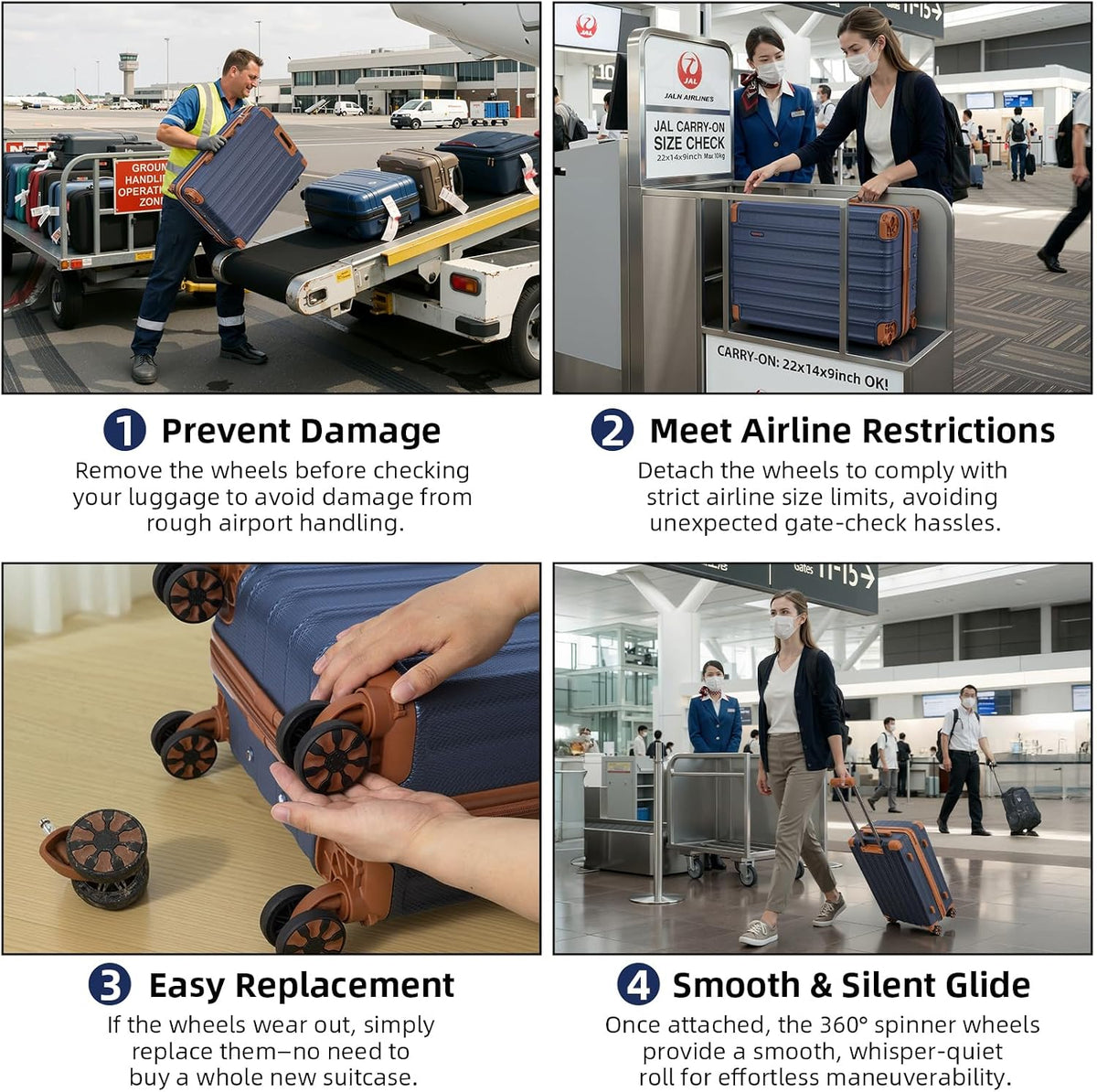 Cobens HLG-5PCS-PorscheBlue Luggage Set – 5 Piece Sets (20/24/28/DB/TB), Blue – Blue / 5 Piece Sets (20/24/28/DB/TB) – product detail