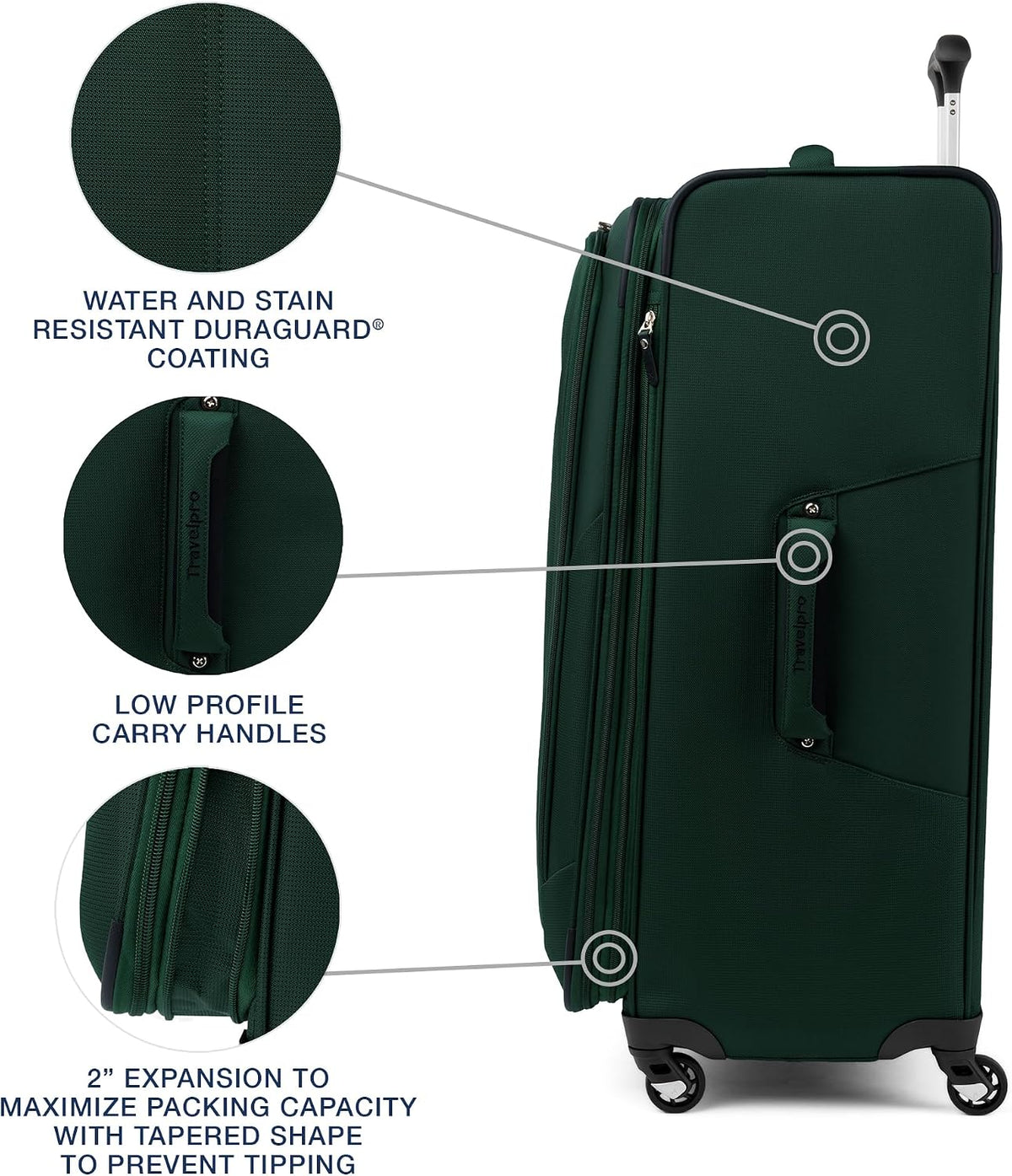 Travelpro Softside Suitcase – Checked-Large 29-Inch, Green Forest – Green Forest / Checked-Large 29-Inch – product detail