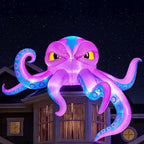 JOYIN 18672 10-Foot Halloween Octopus Inflatable – Blue-tentacled Octopus