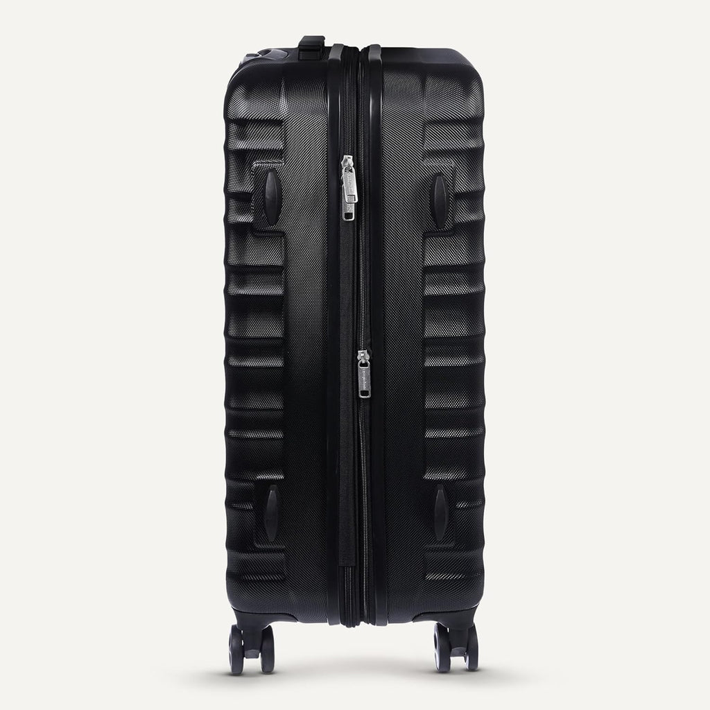 Amazon Basics Hardside Large Checked Suitcase – Black / Large Checked – product detail