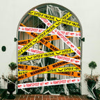 ONFAON 3-Piece Non-Adhesive Halloween Caution Tape Bundle – Red or Orange – product detail