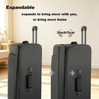 LeapVerse 28INCH-BLACK Suitcase – 28INCH, Black – product detail