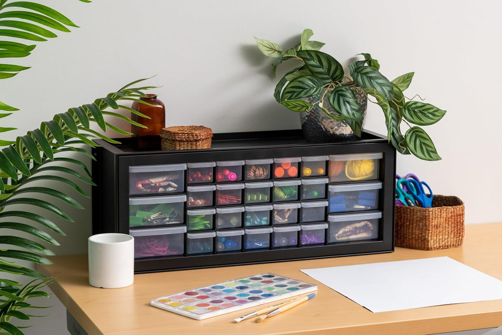 IRIS USA 587657 26-Drawer Parts and Craft Organizer – 26 Drawer, Black – Black / 26 Drawer – product detail