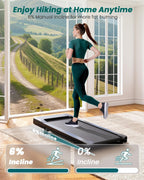 DeerRun Under-Desk Walking Treadmill – Matte Black – product detail