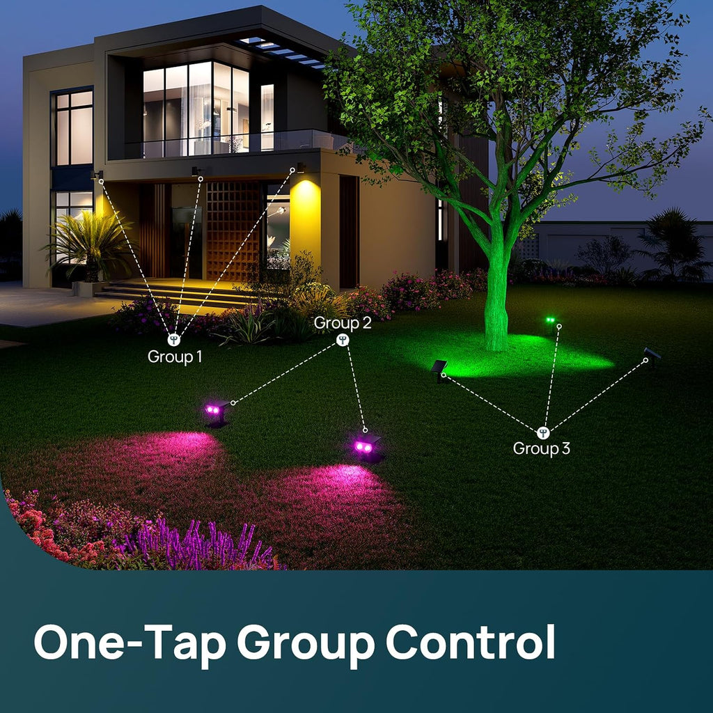 Linkind LS6300164 SL5C Smart Solar Outdoor Spotlights – 2 pack, Multicolor – Multicolor / 2 pack – product detail