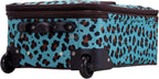 Rockland F102-BLUELEOPARD Softside Luggage Set – 2 Piece (19"/14" Tote), Blue Leopard – Blue Leopard / 2 Piece (19"/14" Tote) – product detail