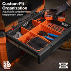 KLEIN TOOLS 54890MB MODbox 3-Drawer Rolling Tool Box – Three Drawer Rolling Toolbox, Orange – Three Drawer Rolling Toolbox / Orange – product detail
