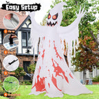 GOOSH 69589 8.2-Foot Halloween Ghost Inflatable – White and Red – product detail