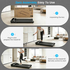 Rythkore X2ZF Under-Desk Walking Treadmill – Black – product detail