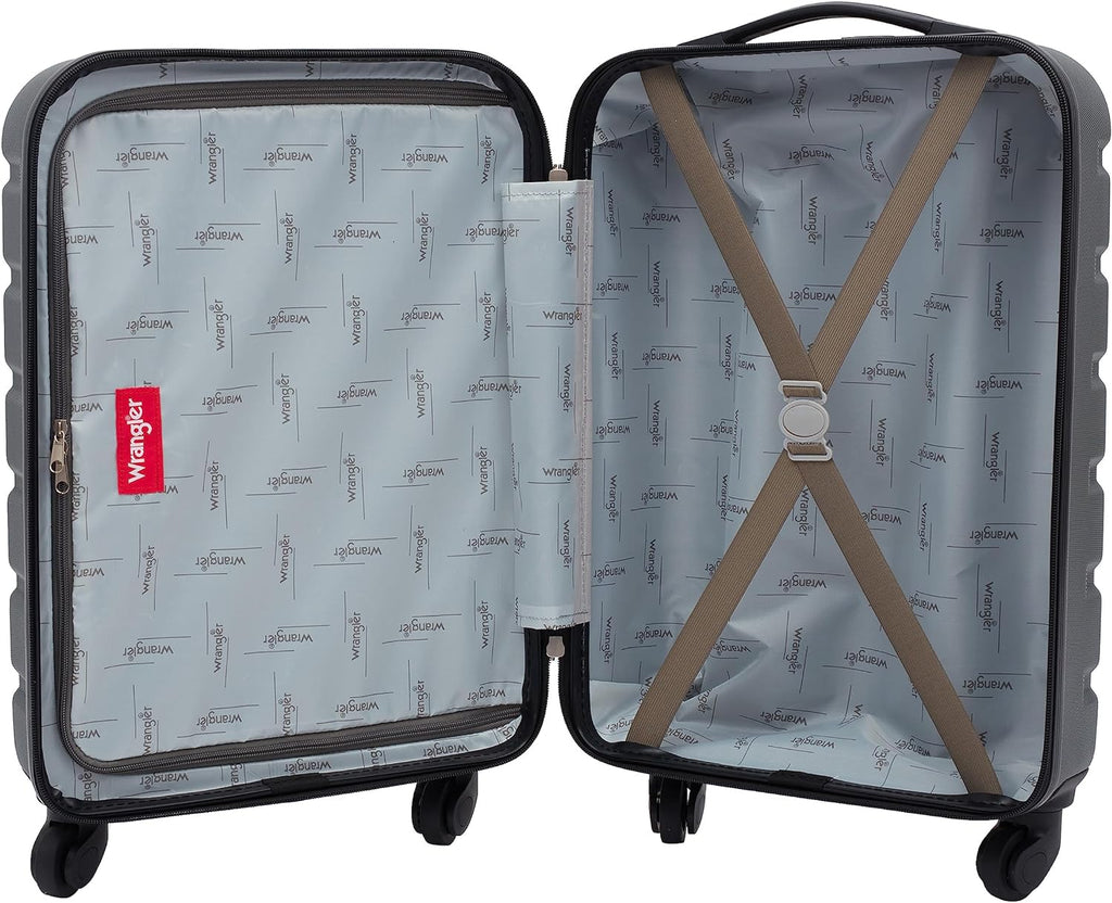 Wrangler Hardside Spinner Carry-On Suitcase – Olive – product detail