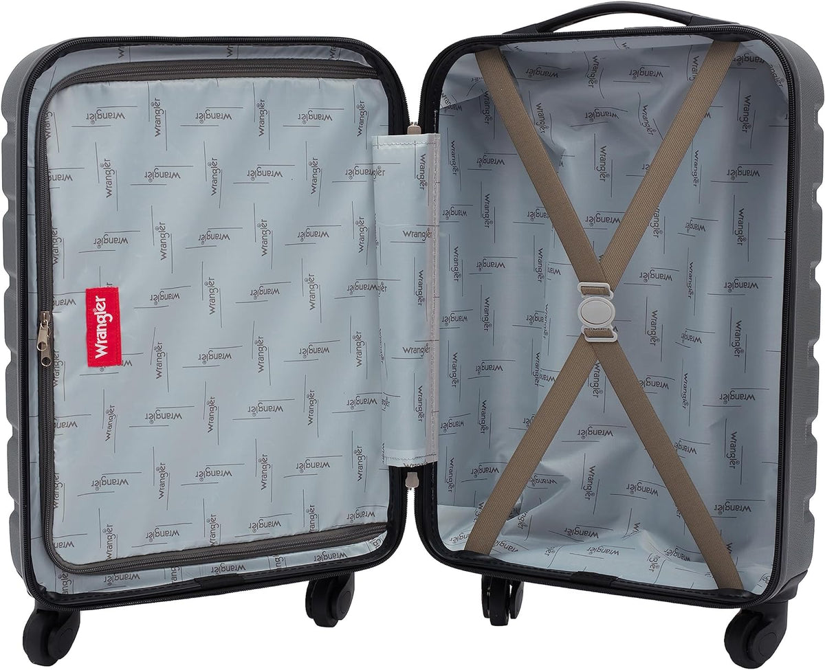 Wrangler Hardside Spinner Carry-On Suitcase – Olive – product detail