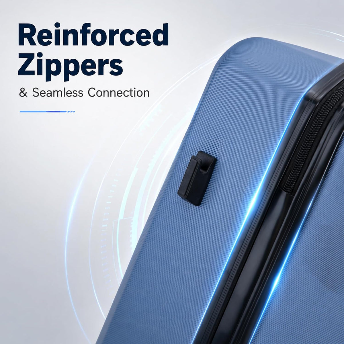 CONCEPTEN C3-ABS5PCS-BU Hardside Luggage Set – 5PCS, Blue – Blue / 5PCS – product detail