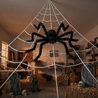 Land Guard WSJ-SJWZZ 236-Inch Halloween Web & 70-Inch Spider Set – 236 inches, White, Black – 236 inches / White, Black – product detail