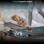 Rythkore X2ZF Under-Desk Walking Treadmill – Black – product detail