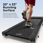 Sunny Health & Fitness SF-T723030 Walking Treadmill – Gray – product detail