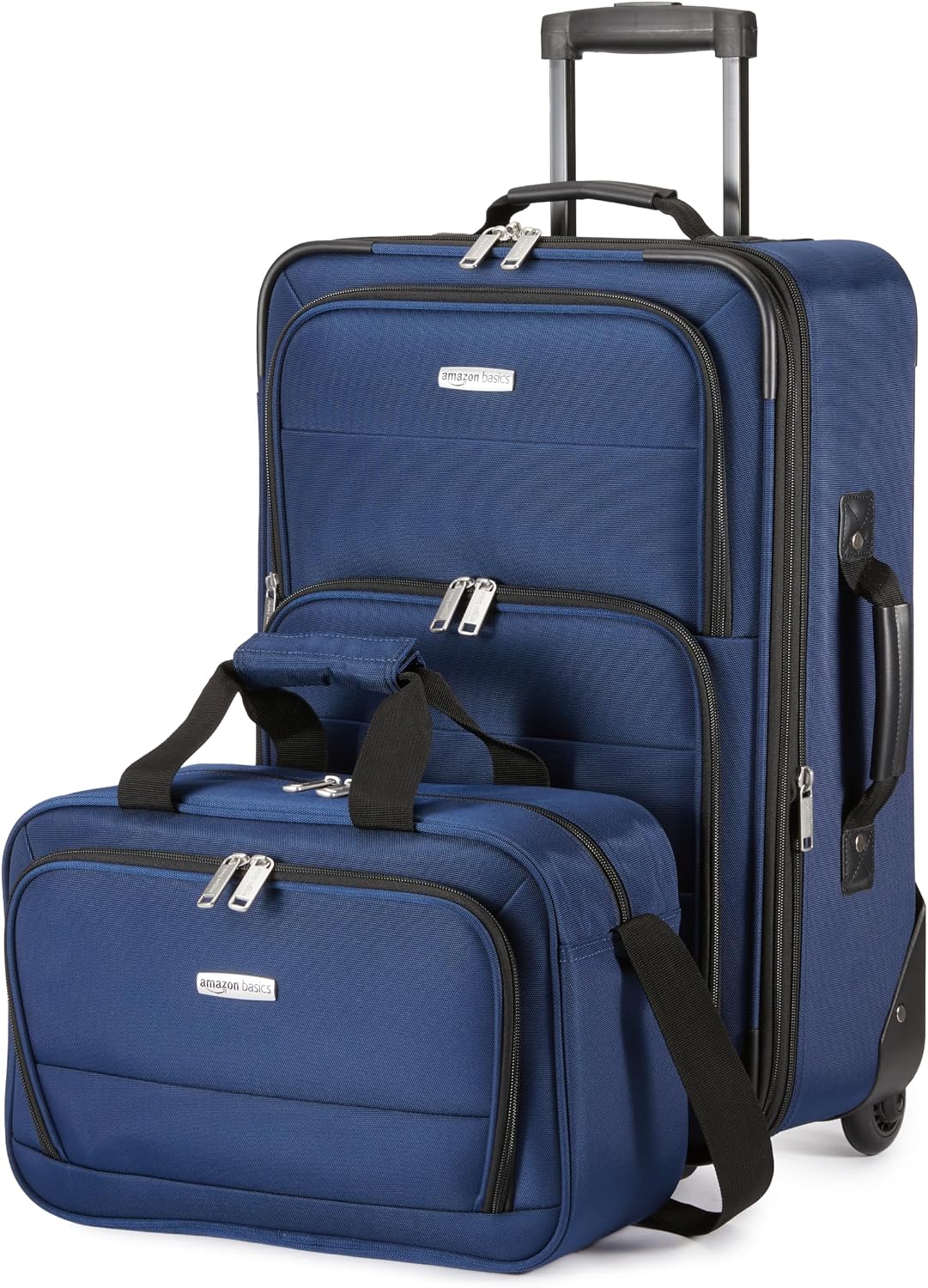 Amazon Basics Softside Luggage Set, 23-Inch Suitcase & 15-Inch Tote