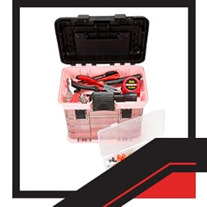 Stalwart 75-STO3183 Portable Parts Organizer with Four Removable Boxes – Pink – product detail