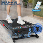 TRAILVIBER X01 Under-Desk Walking Treadmill – Black – product detail
