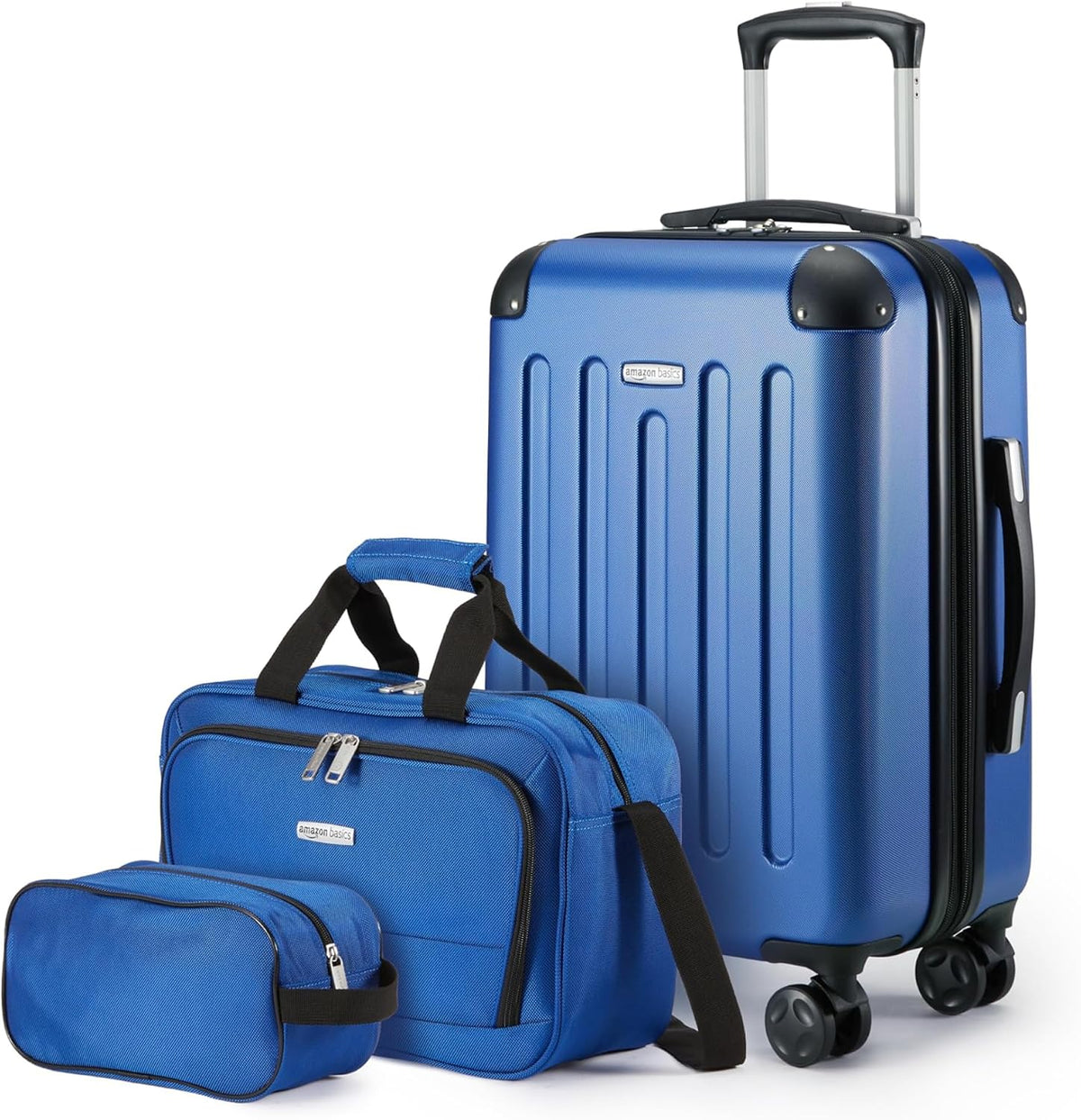 Amazon Basics 3-Piece & 4-Piece Luggage Sets with Spinner Suitcases