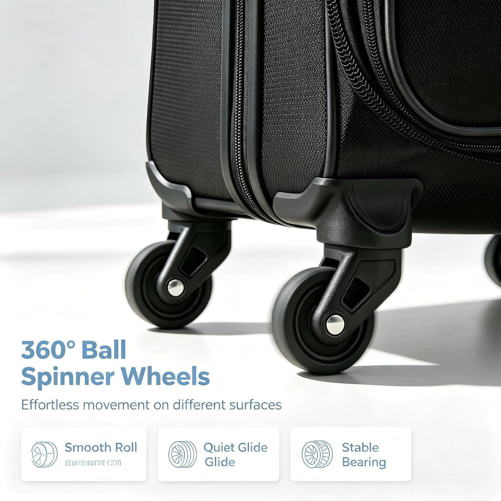 LeapVerse 28INCH-BLACK Suitcase – 28INCH, Black – product detail