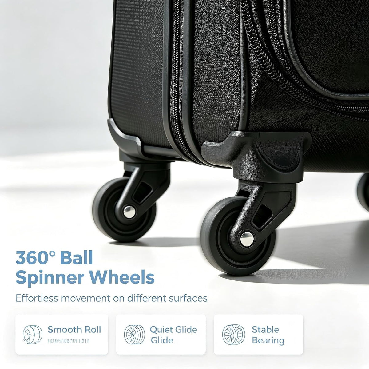 LeapVerse 28INCH-BLACK Suitcase – 28INCH, Black – product detail