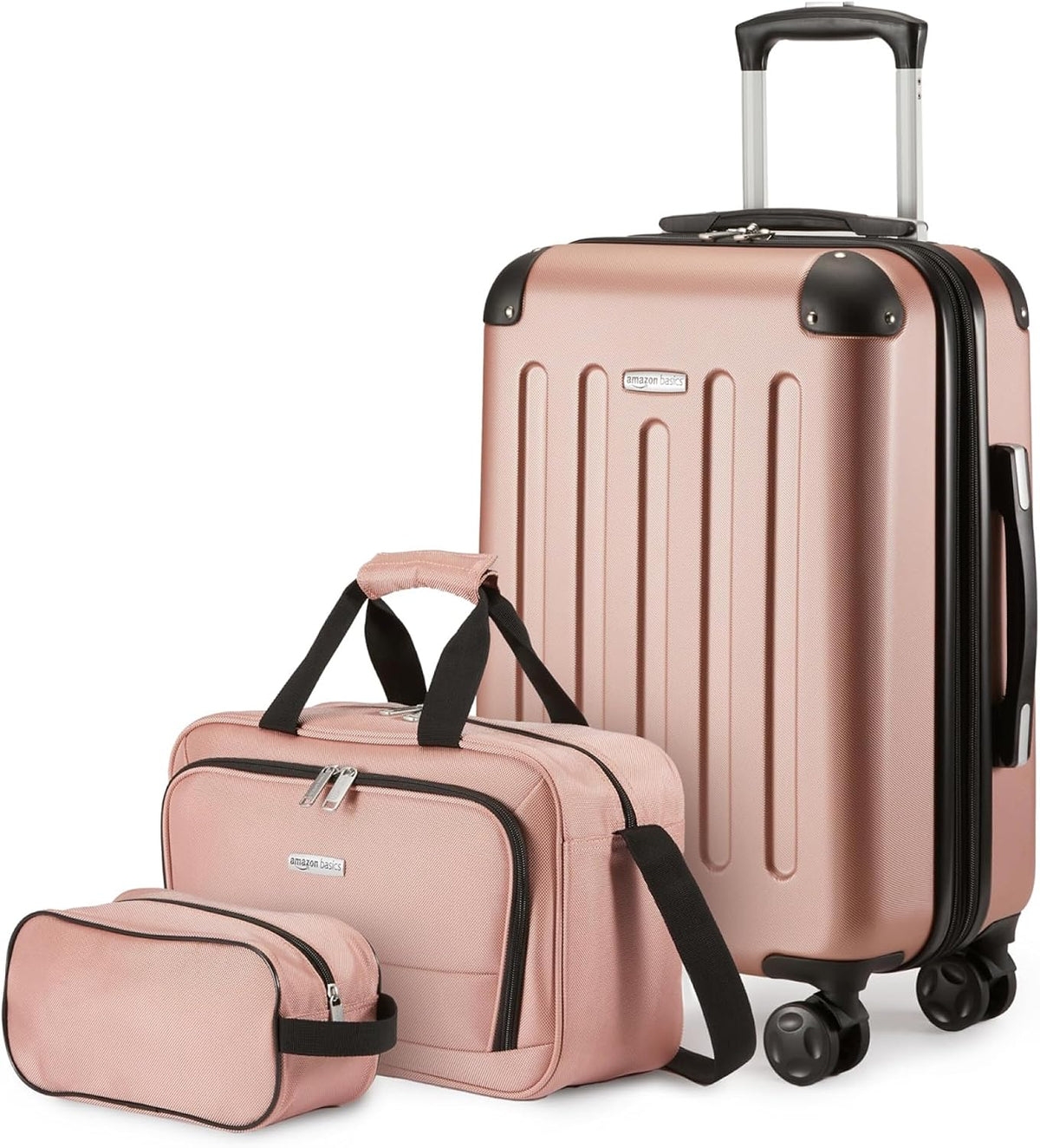 Amazon Basics 3-Piece & 4-Piece Luggage Sets with Spinner Suitcases