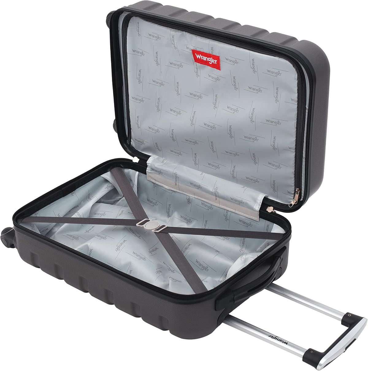 Wrangler Hardside Spinner Carry-On Suitcase – Charcoal – product detail