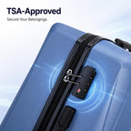 CONCEPTEN C3-ABS5PCS-BU Hardside Luggage Set – 5PCS, Blue – Blue / 5PCS – product detail
