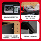 IRIS USA 587657 26-Drawer Parts and Craft Organizer – 26 Drawer, Black – Black / 26 Drawer – product detail