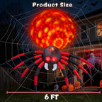 FunFanso CQUS-48 6-Foot Halloween Spider Inflatable – 6FT Spider, Colorful – 6FT Spider / Colorful – product detail
