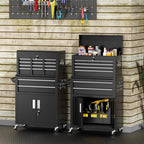 INTERGREAT 8-Drawer Rolling Tool Chest with Detachable Top – 8 Drawers, Black – Black / 8 Drawers – product detail