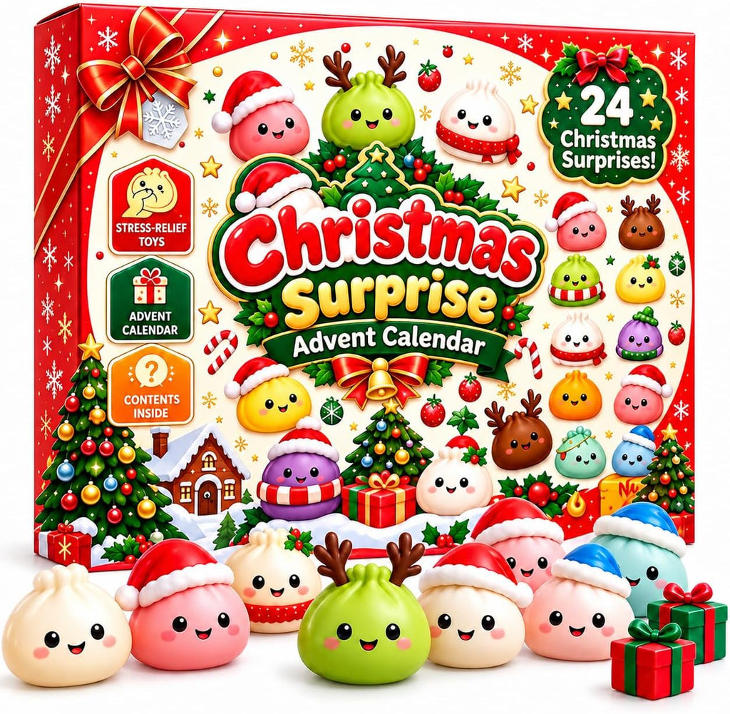 Christmas Squishy Advent Calendar 2026, 24-Day Surprise Squishies Countdown · 1