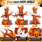 IHGYT HY-QQ26016 8-Foot Halloween Ghost Tree & Pumpkin & Tombstone Inflatable – Ghost Tree – product detail