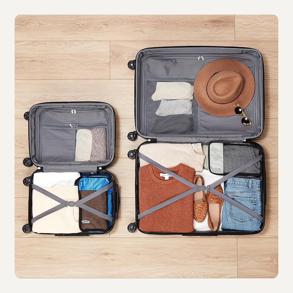 Amazon Basics Expandable Hardside Luggage, Multiple Sizes and Sets