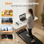 HCOIW Under-Desk Walking Treadmill – Black-Red S – product detail