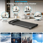 Rythkore X2ZF Under-Desk Walking Treadmill – Black – product detail