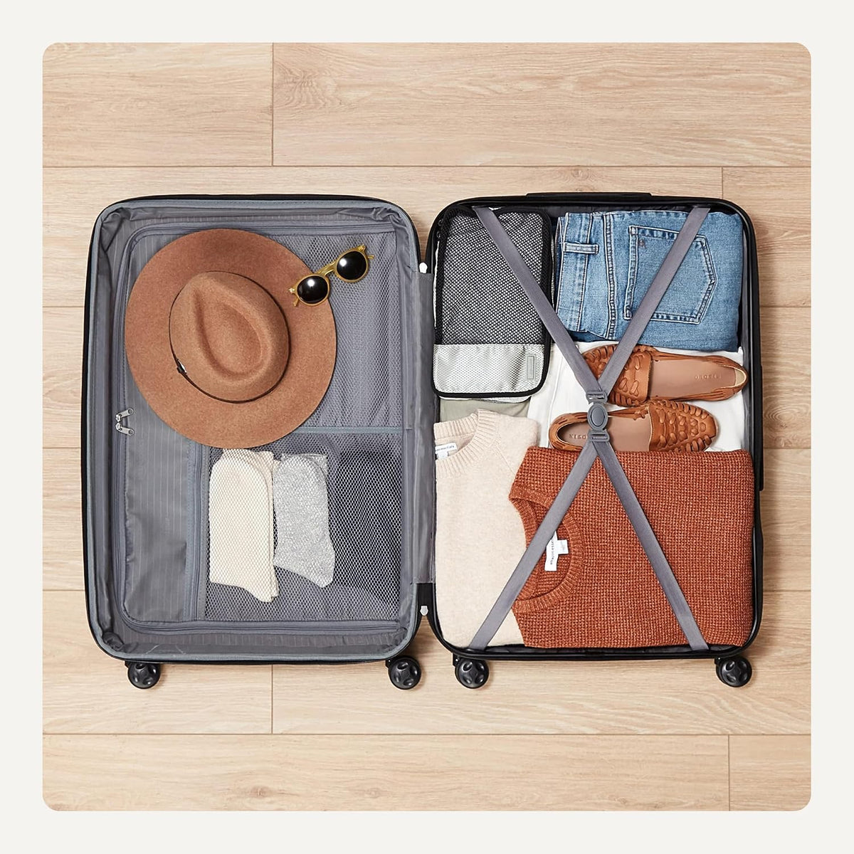 Amazon Basics Expandable Hardside Luggage, Multiple Sizes and Sets