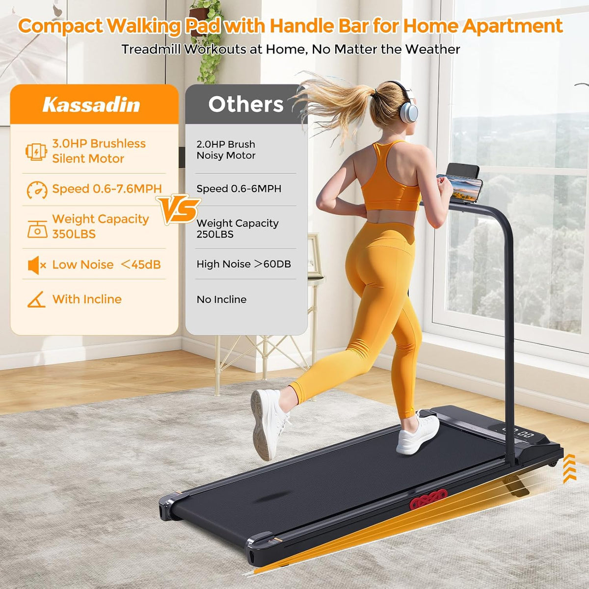 Kassadin V800 Walking Treadmill – BLACK-A1 – product detail