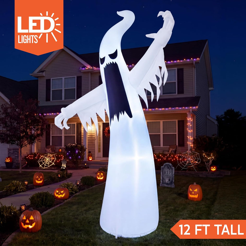 Joiedomi 30009 12-Foot Halloween Ghost Inflatable – White – product detail