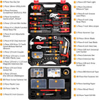 KingTool DS-HDT001 325-Piece Home Repair Tool Kit with Drawer Case – Red, Black – product detail