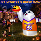 fotako QM-WS-038 5-Foot Halloween Slam-Dunk Ghost Inflatable – white – product detail