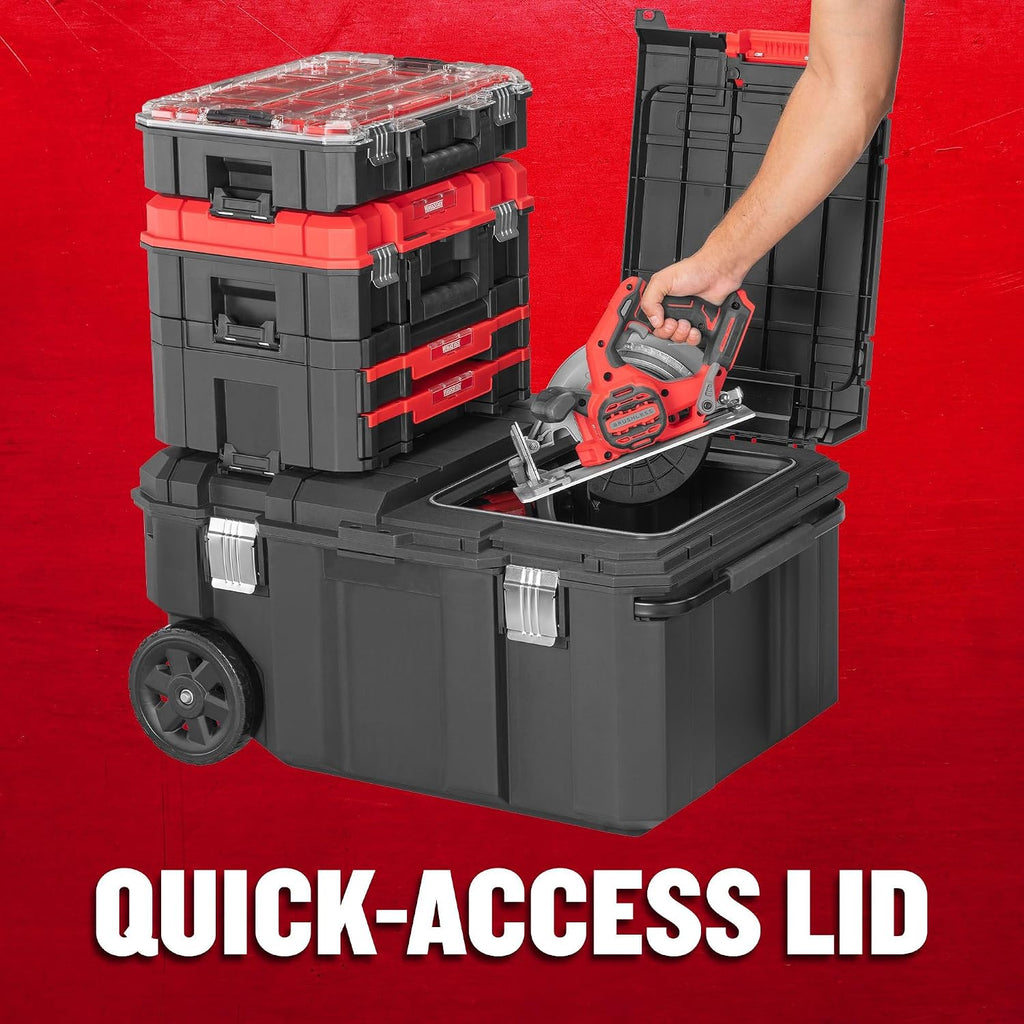 CRAFTSMAN CMST17870 30-Gallon VERSASTACK Rolling Tool Chest – Black, Red – product detail