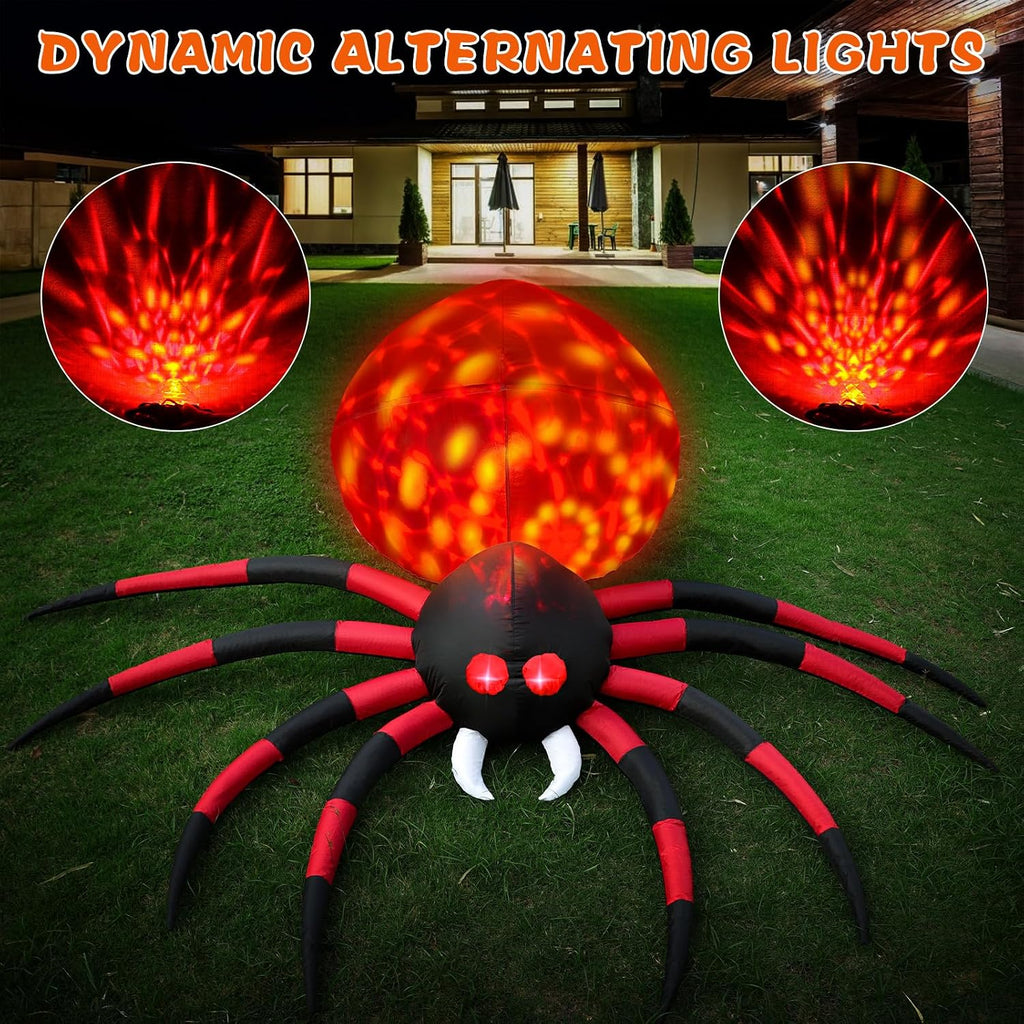 FunFanso CQUS-48 6-Foot Halloween Spider Inflatable – 6FT Spider, Colorful – 6FT Spider / Colorful – product detail