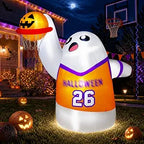 fotako QM-WS-038 5-Foot Halloween Slam-Dunk Ghost Inflatable – white