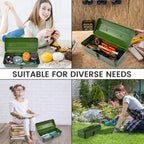 NEMTMCUA 15-Inch Metal Tool Box – green – product detail
