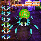 zukakii QM-WS-003 12-Foot Halloween Spider Inflatable – Cyan – product detail
