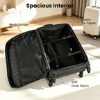 LeapVerse 28INCH-BLACK Suitcase – 28INCH, Black – product detail